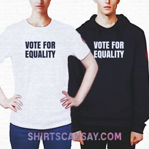 평등을 위해 투표하라 크루넥 이미지