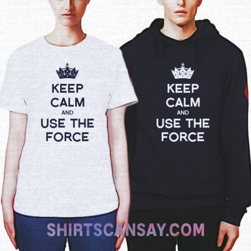 KEEP CALM AND USE THE FORCE 크루넥 이미지
