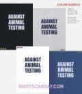 Against animal testing