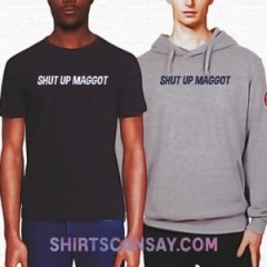 Shut Up Maggot! #조용 #구더기 #티셔츠 #후드티
