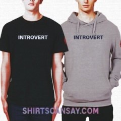 Introvert #내성적 #티셔츠 #후드티