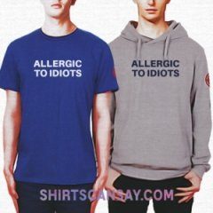 Allergic to idiots #알러지 #티셔츠 #후드티