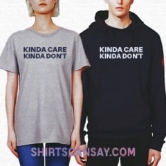 Kinda care kinda don&#039;t #애매한 #티셔츠 #후드티
