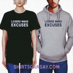 Losers Make Excuses #루저 #핑계 #티셔츠 #후드티