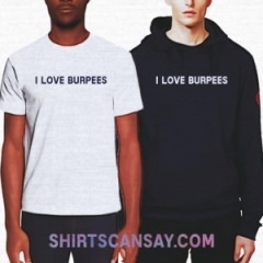 I love burpees #버피 #티셔츠 #후드티